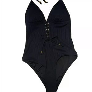 ❤️Bongo Bathing swimming suit  black Halter